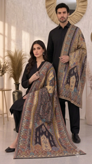Paisley Heritage Reversible Semi Pashmina Stole