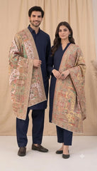 Exquisite Reversible Semi-Pashmina Stole