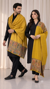 Reversible Pashmina Unisex Stoles - Pack of 1 With Premium Curated Box Packaging