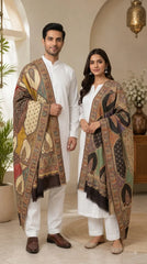 Reversible Semi Pashmina Unisex Shawls With Curated Box Packaging