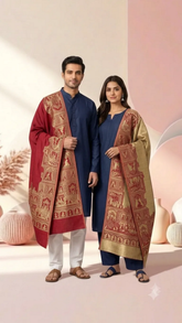 Reversible Moonlight Unisex Stoles - Pack of 1 With Premium Curated Box Packaging