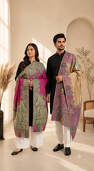 Moonlight Reversible Pashmina Shawl - Pack of 1 With Curated Premium Box Packaging