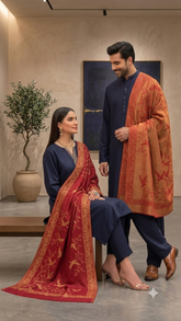 Whispers of Heritage Reversible Modal Unisex Stoles - Pack of 1 With Premium Curated Box Packaging