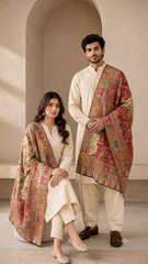 Reversible Semi Pashmina Unisex Stoles With Curated Box Packaging