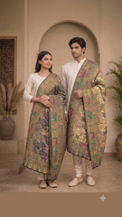 Reversible Semi Pashmina Unisex Stoles With Curated Box Packaging