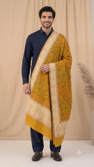 Timeless Beauty Semi Pashmina Non Reversible Unisex Stole - Pack of 1 With Premium Curated Box Packaging
