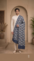 Non Reversible Semi Pashmina Unisex Stoles - Pack of 1 With Premium Curated Box Packaging