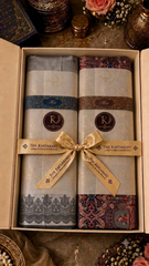 The Kapdakart His & Her Collection Of Fine wool & Cashmere wool Reversible Stole with Premium Box Packaging