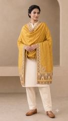 Non Reversible Fine Wool Unisex Stoles - Pack of 1 With Premium Curated Box Packaging