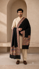 Non Reversible Fine Wool Unisex Shawls - Pack of 1 With Premium Curated Box Packaging