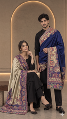 Reversible Moonlight Heritage Unisex Shawls - Pack of 1 Premium Curated Box Packaging