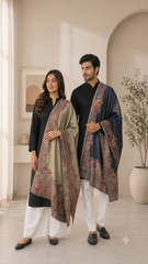 Reversible Fine Wool Unisex Stole - Pack of 1 With Premium Curated Box Packaging