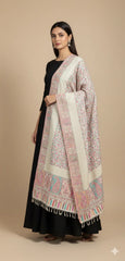 Non Reversible Semi Pashmina Unisex Stole With Curated Box Packaging