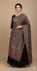 Non Reversible Semi Pashmina Unisex Stole With Curated Box Packaging