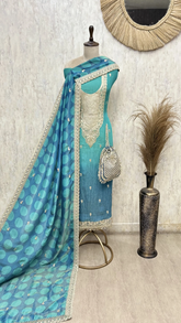 Celestial Crush Tissue Unstitched Suit