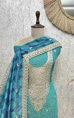 Celestial Crush Tissue Unstitched Suit