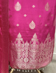 Royal Zari Dola Silk Unstitched Suit