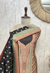 Gulnaar Grace Fine Silk Unstitched Suit