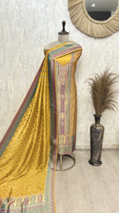 Gulnaar Grace Fine Silk Unstitched Suit