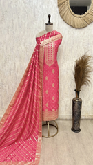 Elegant Heritage Dola Silk Unstitched Suit