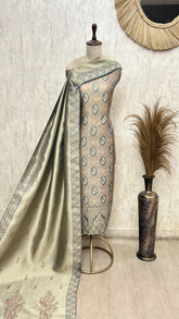 Noorika Brocade Silk Unstitched Suit