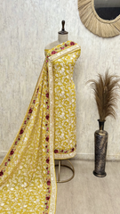 Floral Vine Georgette Unstitched Suit