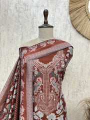 Royal Paisley Elegance Cotton Unstitched Suit