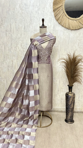 Zareen Brocade Silk Unstitched Suit