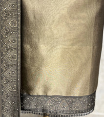 Mehrasa Glass Tissue Unstitched Suit