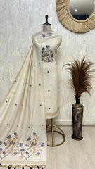 Peacock Heritage Grace Jamdani linen Unstitched Suit