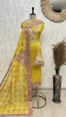 Royal Radiance Tissue Unstitched Suit