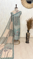 Elegant Maheshwari Unstitched Heritage Ensemble