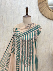 Elegant Maheshwari Unstitched Heritage Ensemble