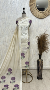 Ivory Chikankari Elegance cotton Unstitched Suit