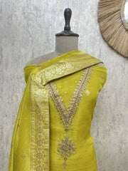 Sunshine Elegance Tissue Unstitched Suit