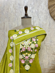 Rustic Texture Layers cotton Unstitched Suit