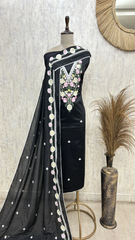 Rustic Texture Layers cotton Unstitched Suit