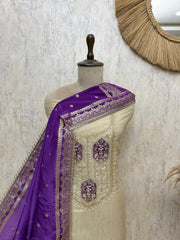 Royale Crush Tissue Unstitched Suits