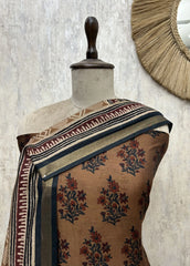 Earthy Bloom Maheshwari Unstitched Suit