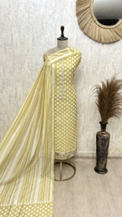 Elegant Woven Maheshwari Unstitched Cotton Suit