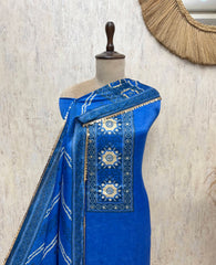 Gajji Silk Unstitched Suits