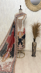 Enigmatic Crepe Unstitched Suits