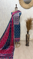 Subtle Elegance Gajji Silk Unstitched Suits