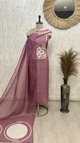 Golden Beige Elegance Linen Unstitched Suit