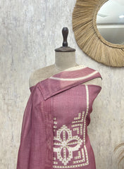 Golden Beige Elegance Linen Unstitched Suit