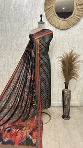 Timeless Maheshwari Style Unstitched suit