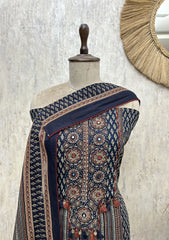 Ajrakh Ethnic Charm cotton Unstitched Suit
