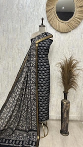 Floral Print Maheshwari Unstitched Suit