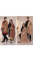 The Kapdakart His & Her Collection Of Semi Pashmina Stole with Premium Box Packaging