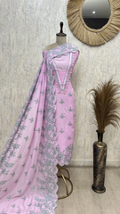 Soft Mul Cotton Set Unstitched Suit